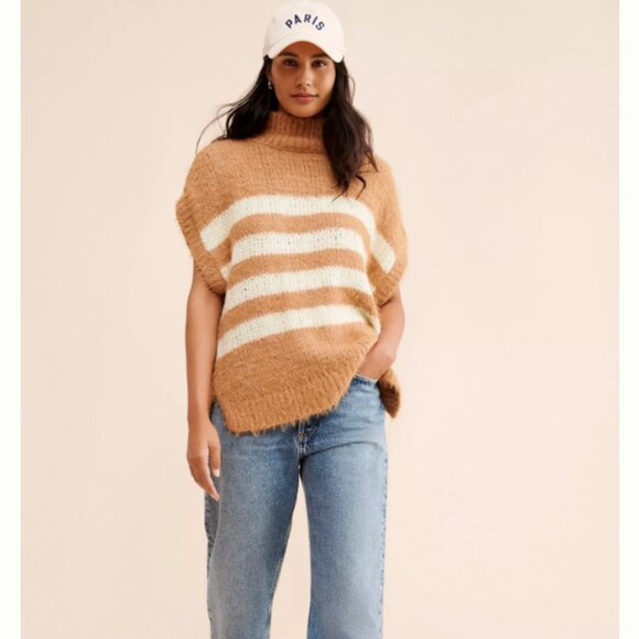 Pilcro Mock-Neck Short-Sleeve Sweater - Picture 1 of 7